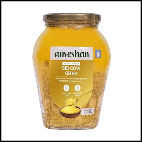Anveshan A2 Gir Cow Ghee Bilona Method ( 1Liter )